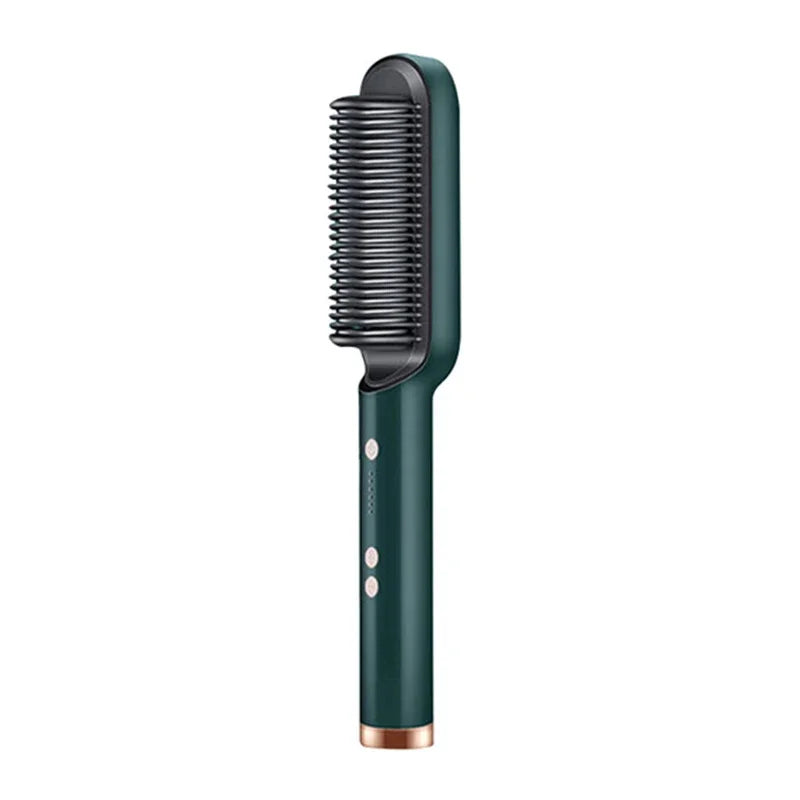 3 in 1 Electric Hot Heating Comb Hair Straightener Curler Wet Dry Hair Iron Straightening Brush Hair Styling Tool