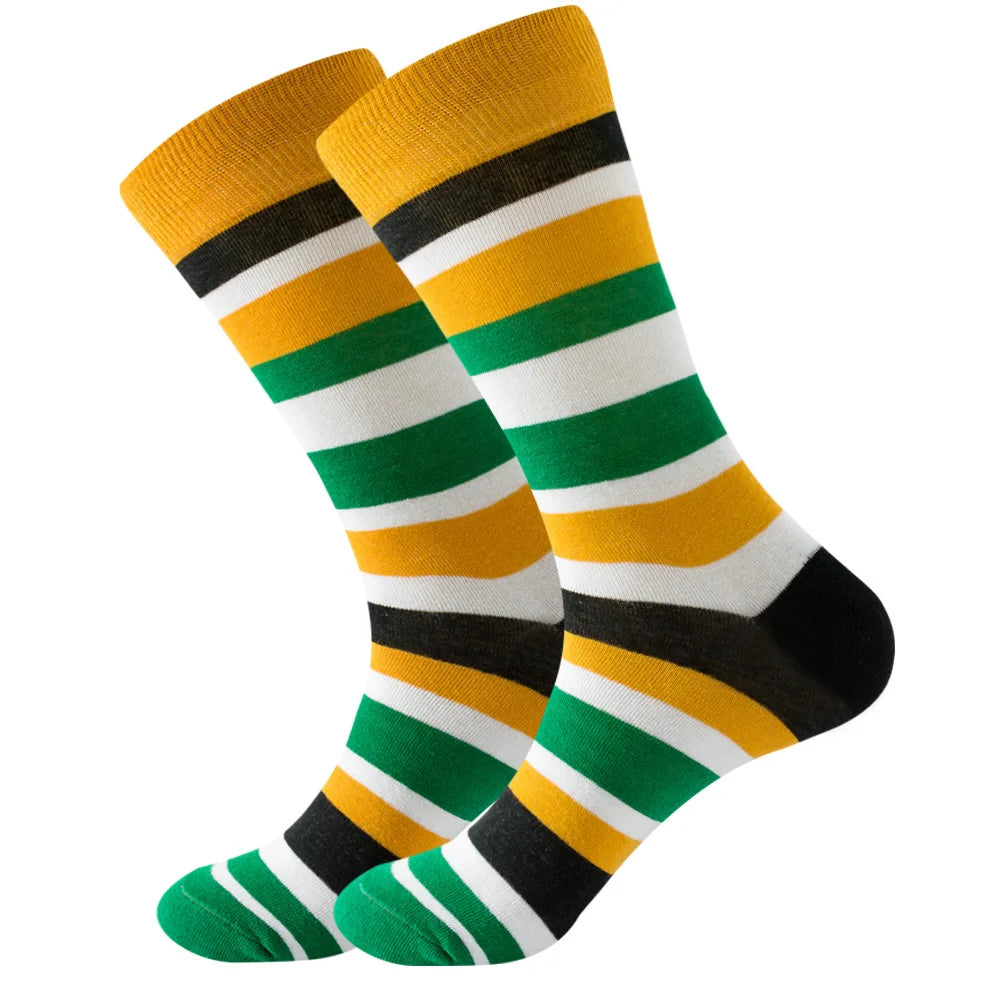 Men's socks original design happy socks animal food astronaut men's socks crew geometric women's socks halloween socks
