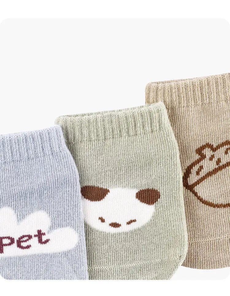 3 Pairs Baby Mesh Socks (0–5Y) – Breathable Anti-Slip Cartoon Boat Socks for Newborns & Toddlers – Unisex Summer Socks