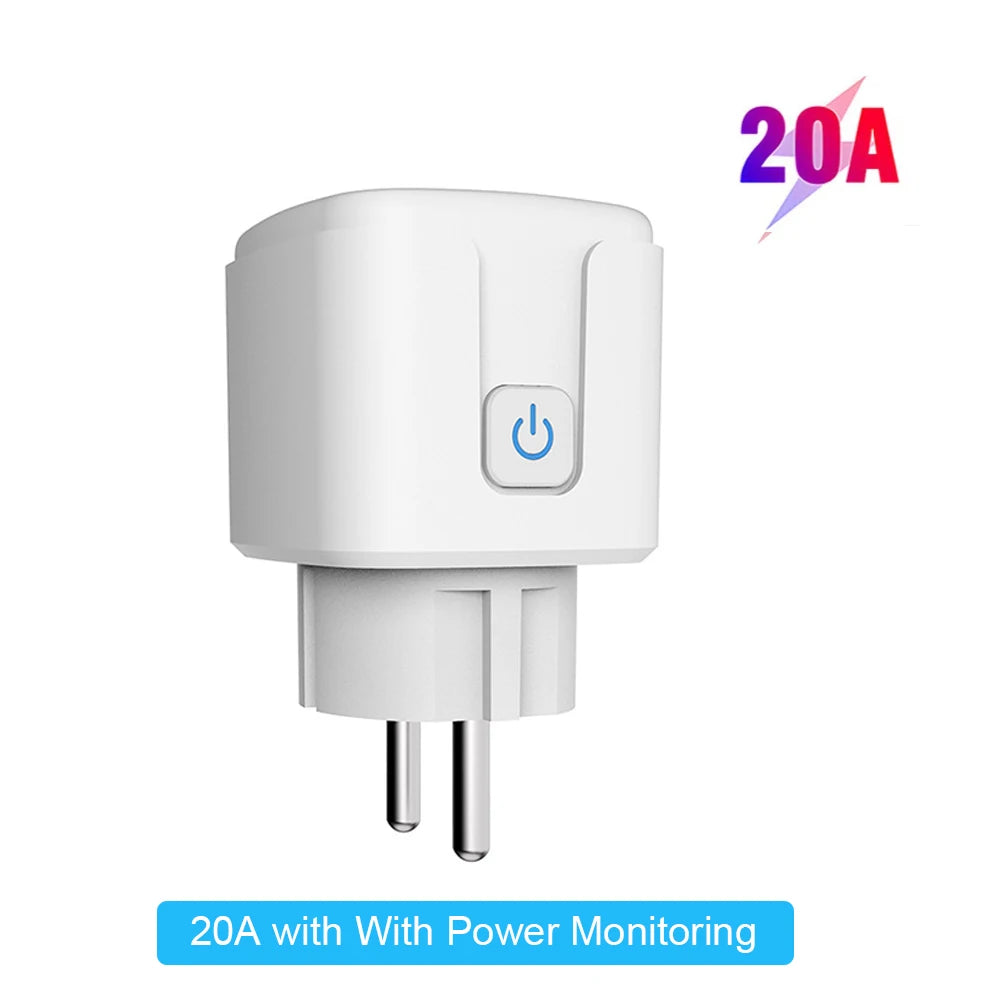 EWelink WiFi Smart Plug with Power Monitoring – Voice Control Smart Socket Compatible with Alexa, Google Home, Yandex Marusya