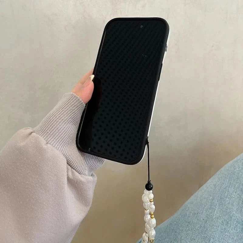 Floral 3D Wave iPhone Case - Soft Silicone White Bumper Cover - Fits iPhone 13-16, 11 Pro MaxiPhone CaseMERRIA