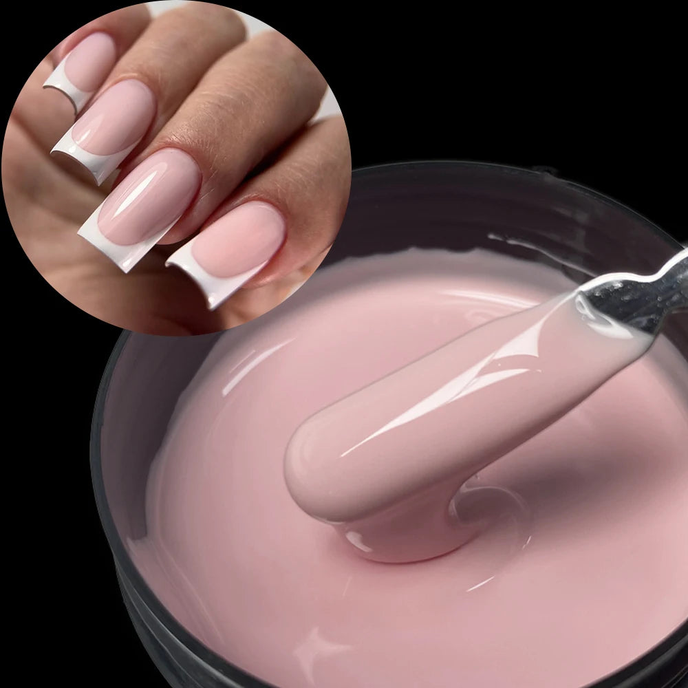 Jillnails 100g French Pink Nails Liquid Nail Builder UV Gel for Nail Extension Shape
