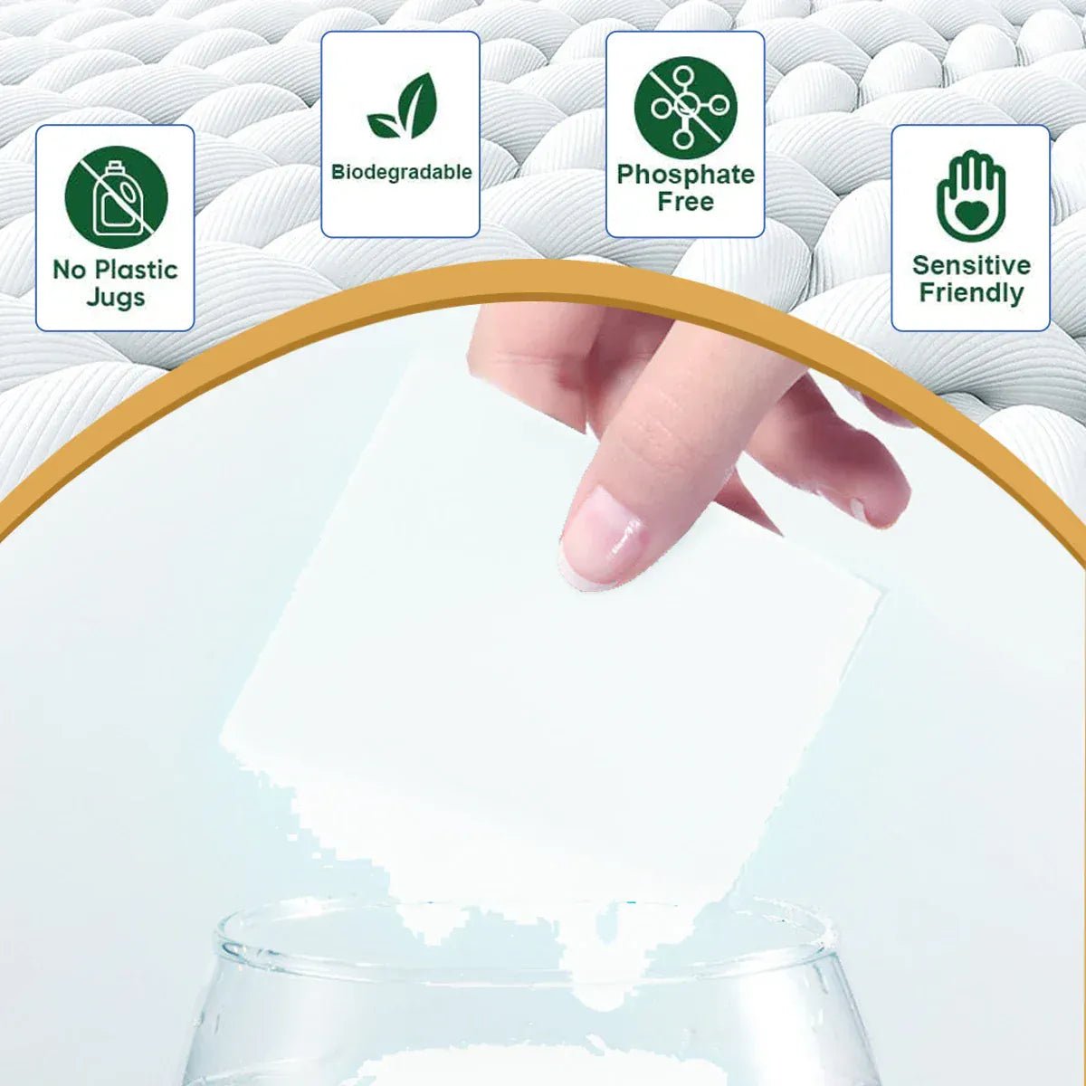 Eco - Friendly Washing Clothes Soap Paper Anti Bacteria Biodegradable 11*14cm Laundry Detergent Sheets - MERRIAMERRIA