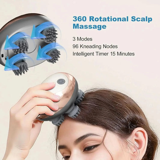 Portable Electric Scalp Massager for Deep Cleaning & Stress ReliefHead MassagerMERRIA