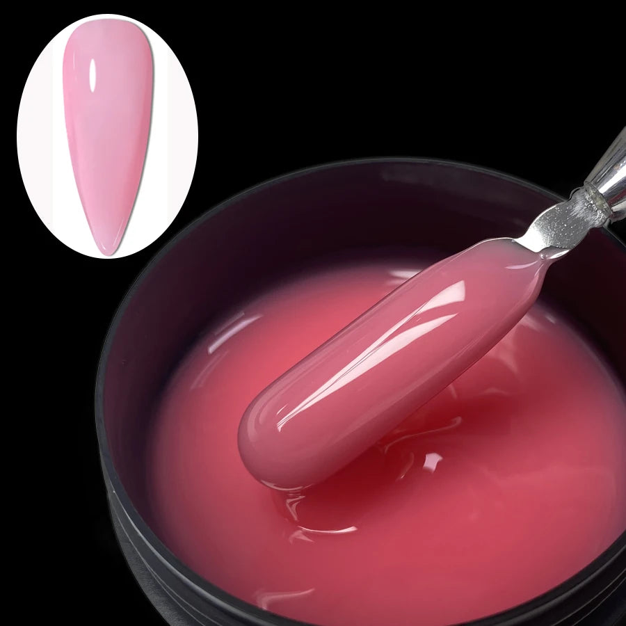 Jillnails 100g French Pink Nails Liquid Nail Builder UV Gel for Nail Extension Shape