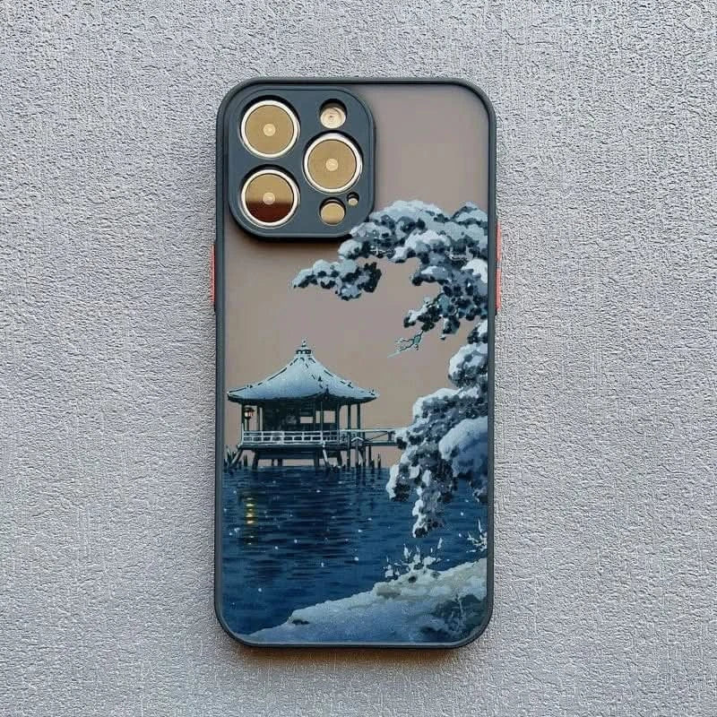 Japanese Scenery Soft iPhone Case for iPhone 14, 15, 16 SeriesiPhone CaseMERRIA