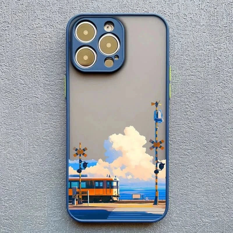 Cloud Tram Soft iPhone Case - for iPhone 16/15/14 Pro Max - MERRIAiPhone CaseMERRIALandscape Cloud Tram Illustration