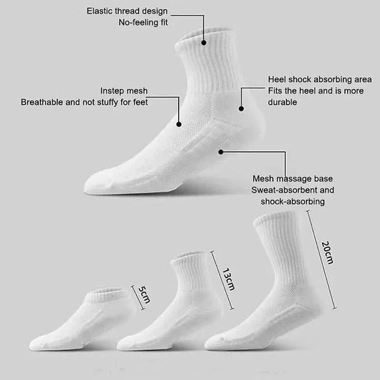 Men's Breathable Running Socks with Cushioned Sole - MERRIAAdult SocksMERRIA