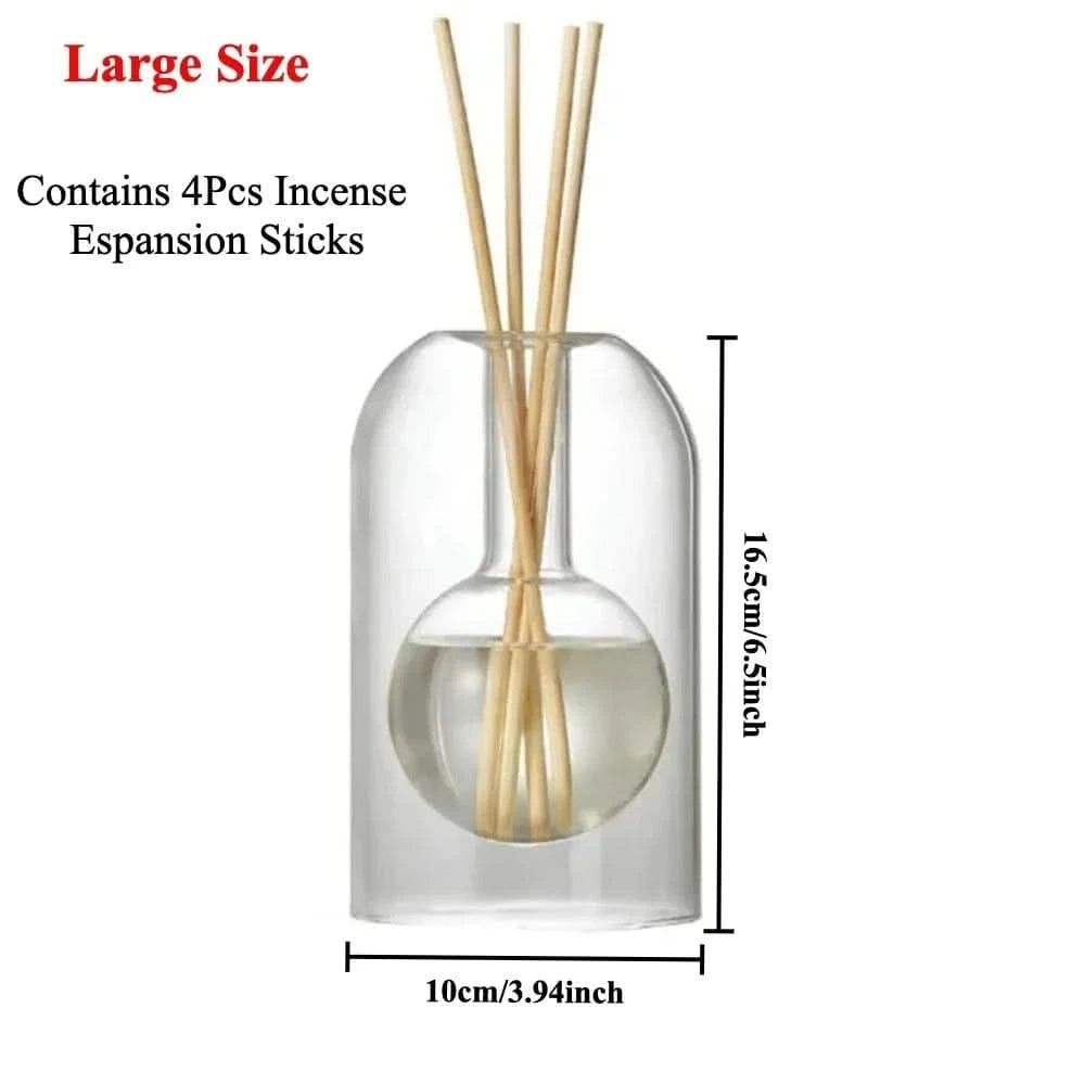 Glass Reed Diffuser Bottle Set | Essential Oil Aromatherapy Decor | 130/200MLMERRIAFragrance Diffuser