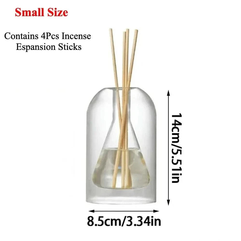 Glass Reed Diffuser Bottle Set | Essential Oil Aromatherapy Decor | 130/200MLMERRIAFragrance Diffuser