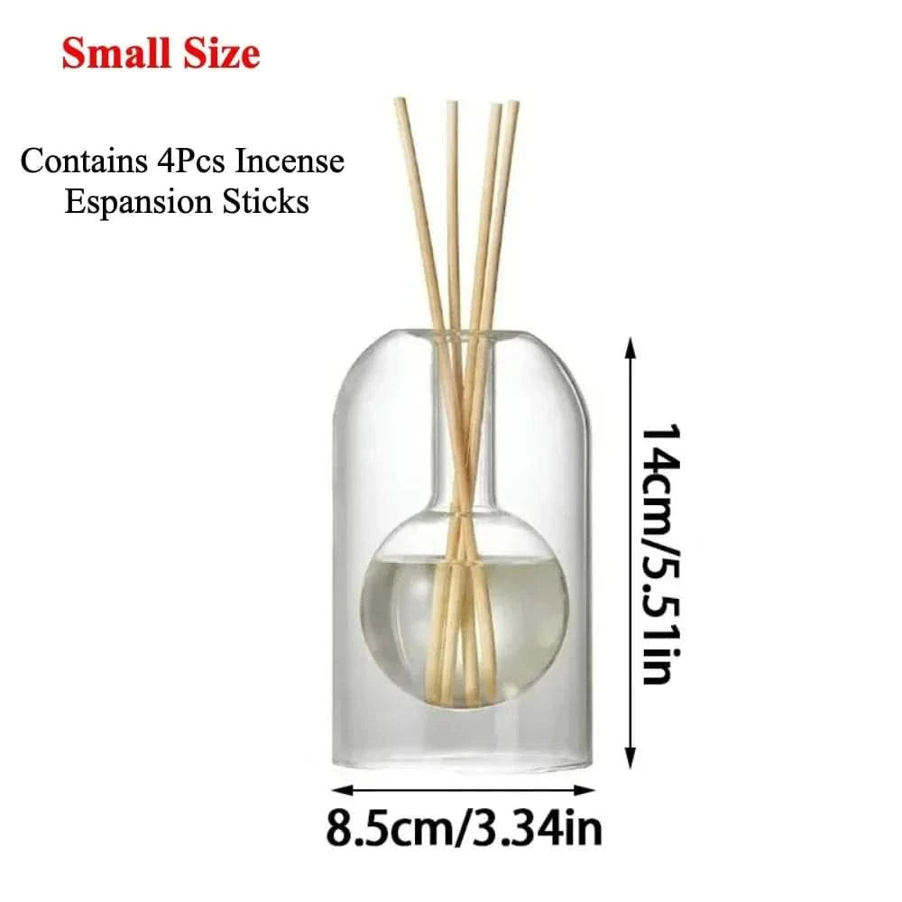 Glass Reed Diffuser Bottle Set | Essential Oil Aromatherapy Decor | 130/200MLMERRIAFragrance Diffuser