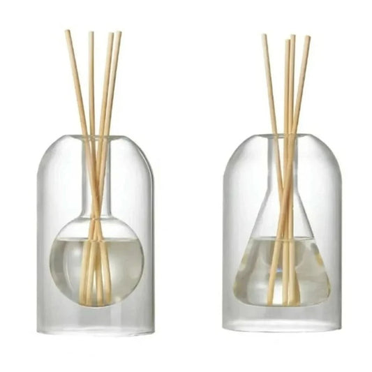 Glass Reed Diffuser Bottle Set | Essential Oil Aromatherapy Decor | 130/200MLMERRIAFragrance Diffuser