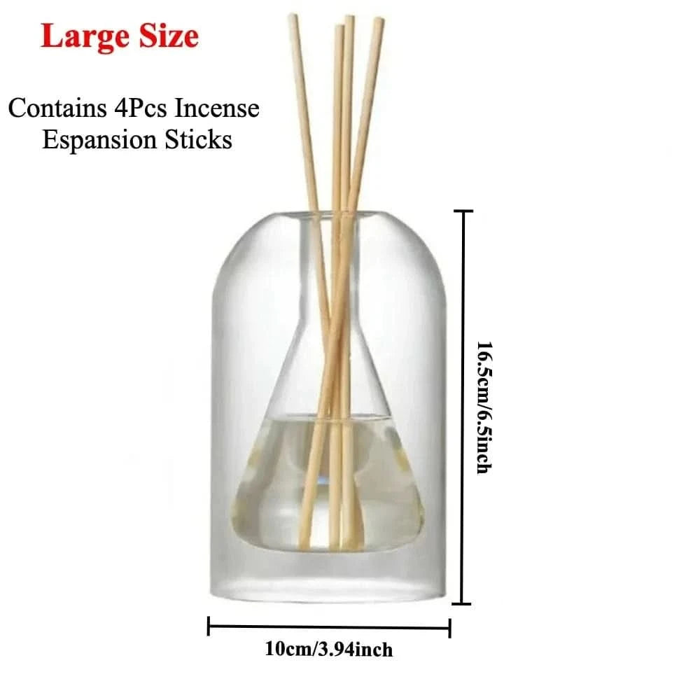 Glass Reed Diffuser Bottle Set | Essential Oil Aromatherapy Decor | 130/200MLMERRIAFragrance Diffuser