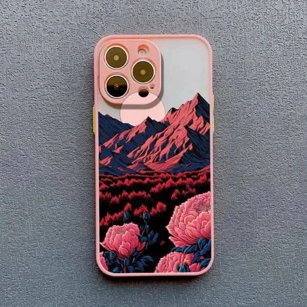 Mountain & River iPhone Case - Sunrise Design for iPhone 14-16 - MERRIAiPhone CaseMERRIASunrise Scenery iPhone Case