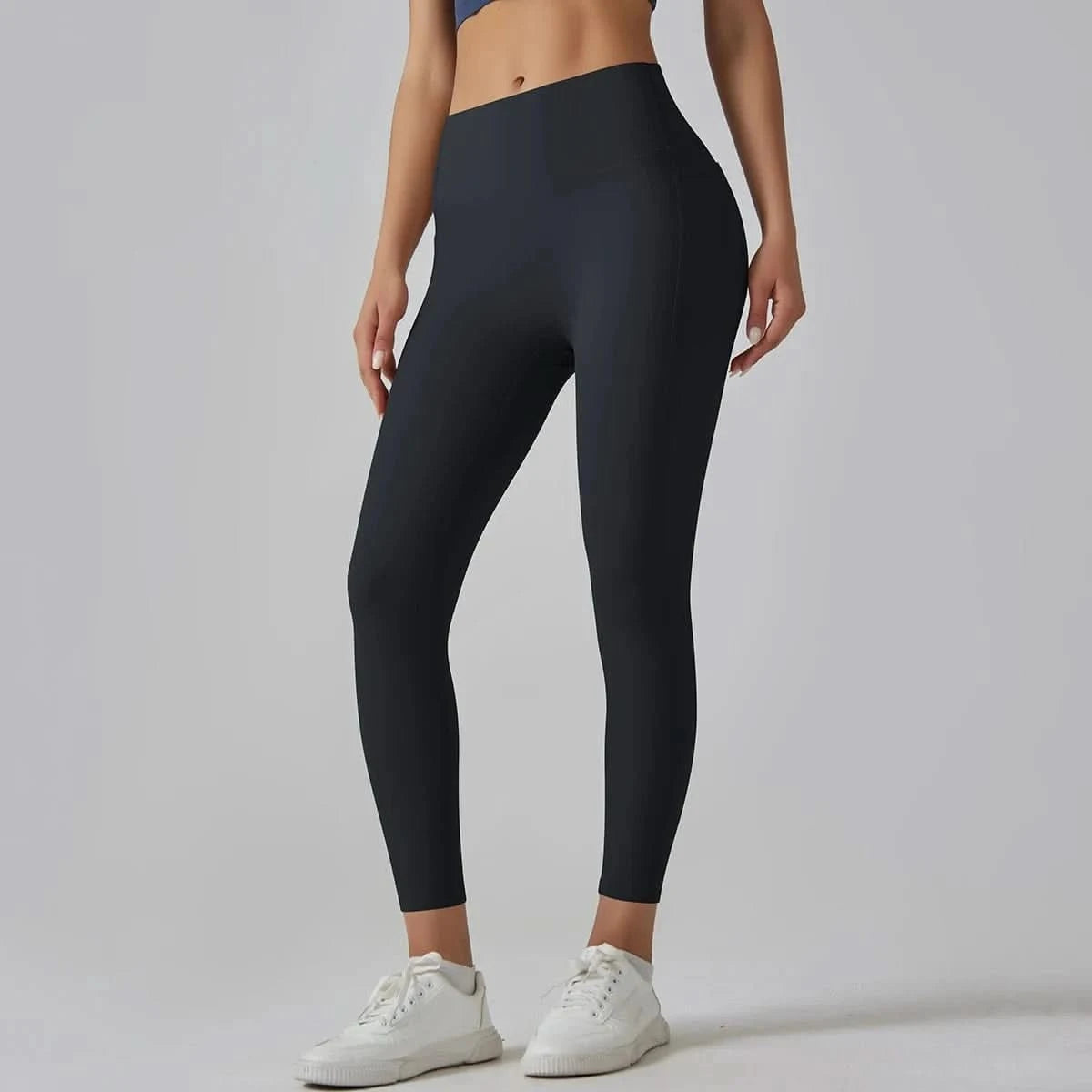 High Waist Yoga Leggings with Pockets - Tummy Control, Fitness & Sport Ready - MERRIAActivewearMERRIA