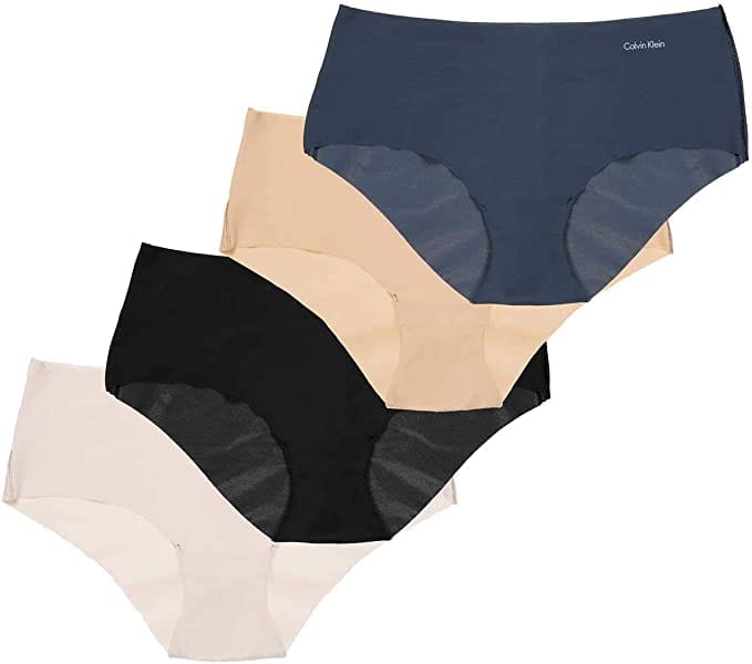 Calvin Klein 4 Pack Invisibles Hipster Panty