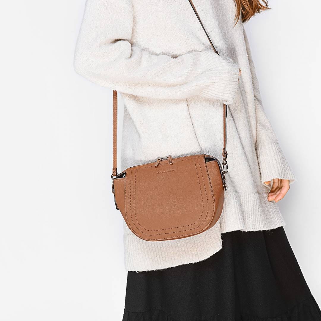 Charles & Keith Stitched Detail Sling Bag (Black Only)