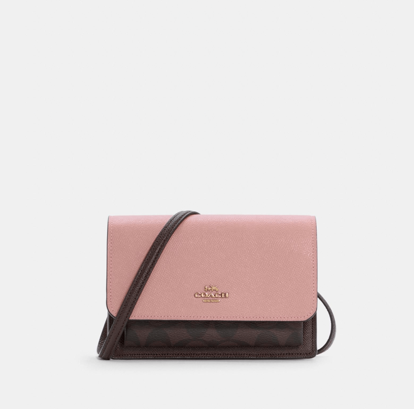 Coach Foldover Belt Bag In Signature Canvas