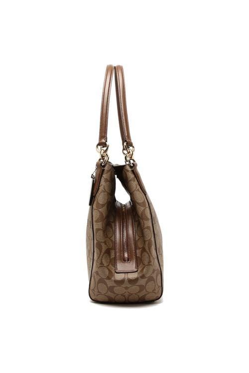 Coach Hallie Shoulder Bag In Signature Canvas