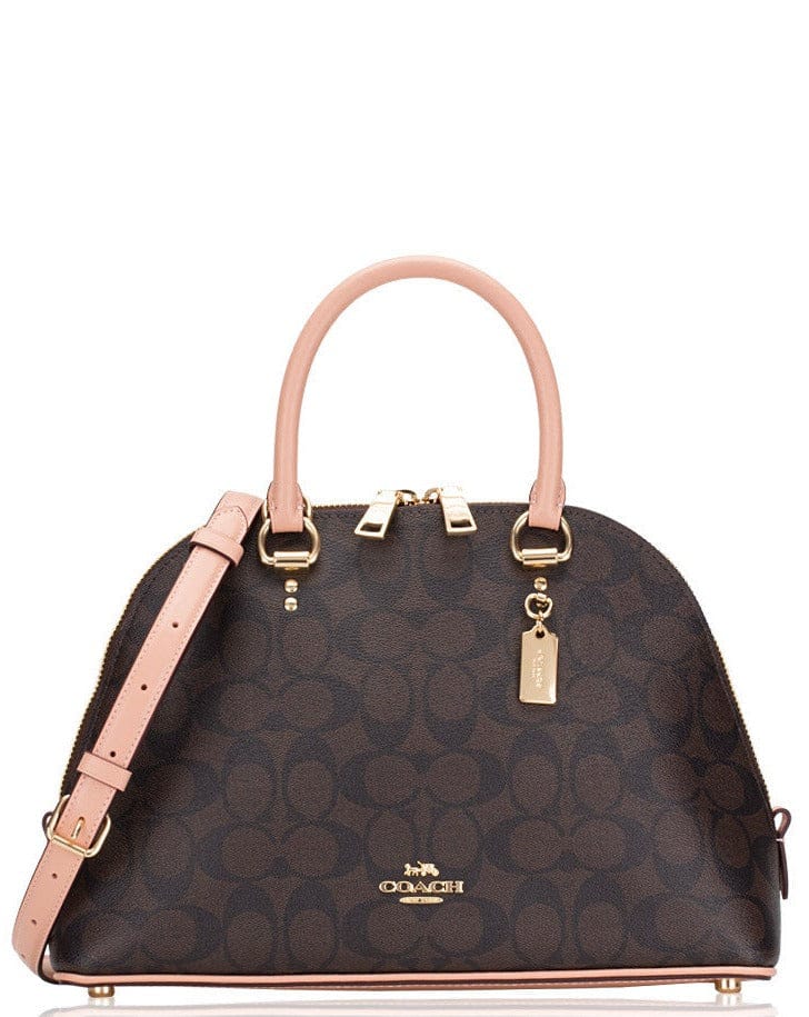 Coach Katy In Signature Canvas Shell Pink