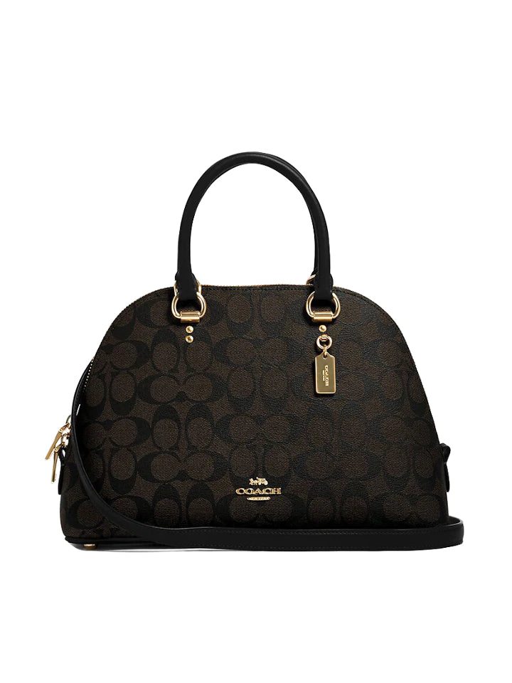 Coach Katy Satchel In Signature Canvas