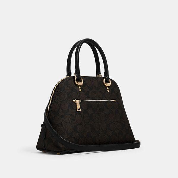 Coach Katy Satchel In Signature Canvas