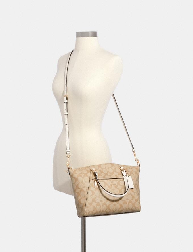 Coach Prairie Satchel In Signature Canvas (Light Khaki Chalk)