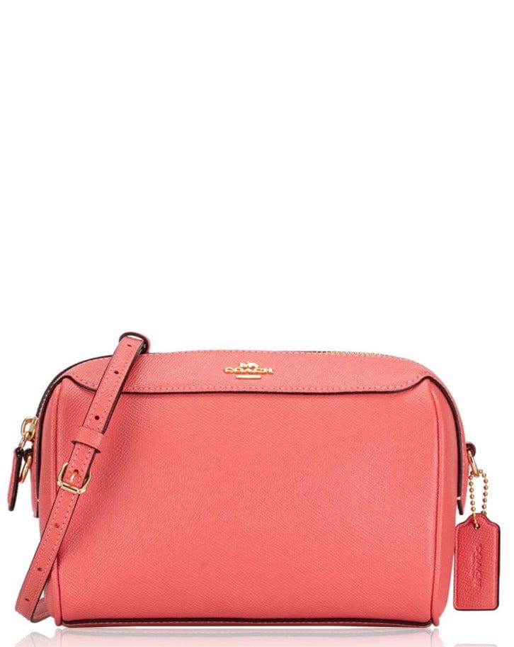 Coach 76629 Crossgrain Mini Bennett Crossbody Bright Coral