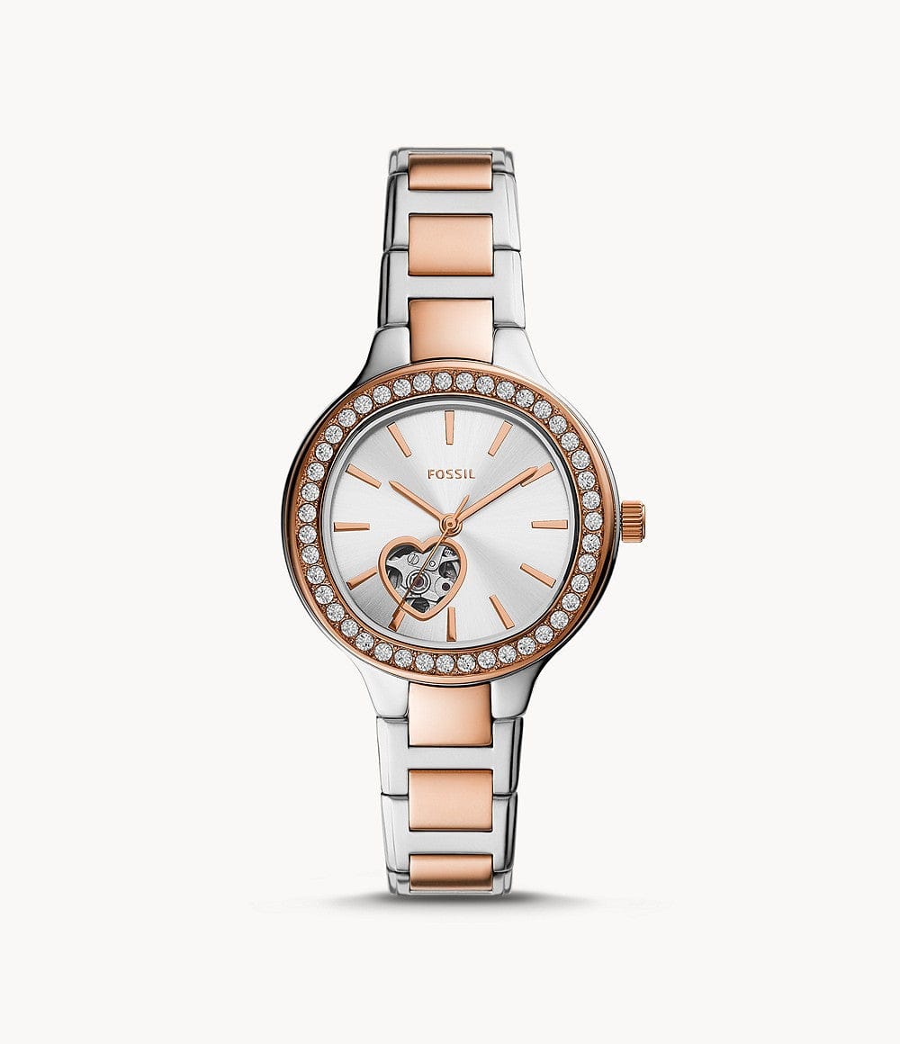 Fossil Weslee Automatic Two-Tone Stainless Steel Watch