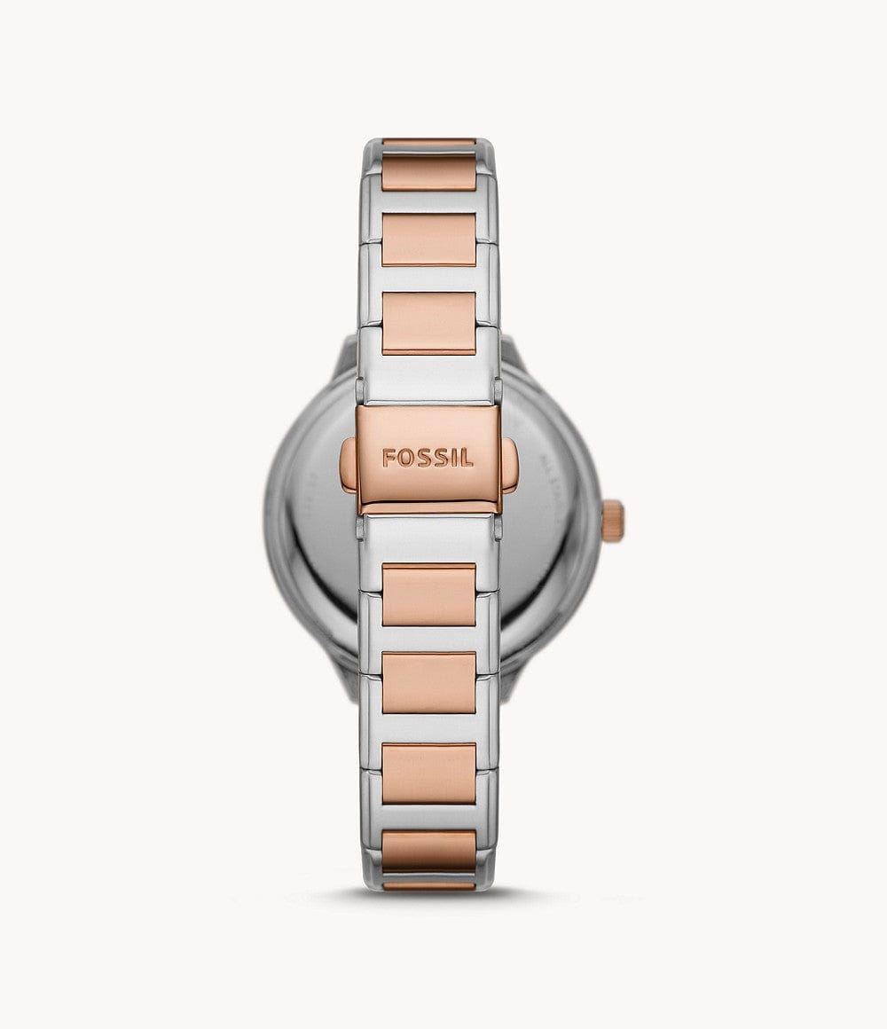 Fossil Weslee Automatic Two-Tone Stainless Steel Watch