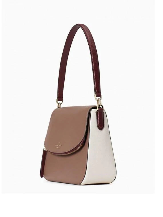 Kate Spade Jackson Neutral/Multi Medium Flap Shoulder Bag