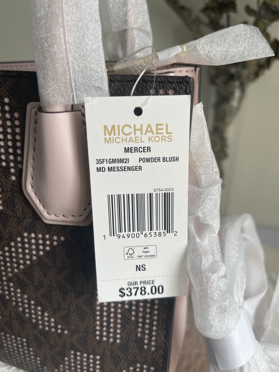 Michael Kors Mercer MD Messenger - Powder Blush