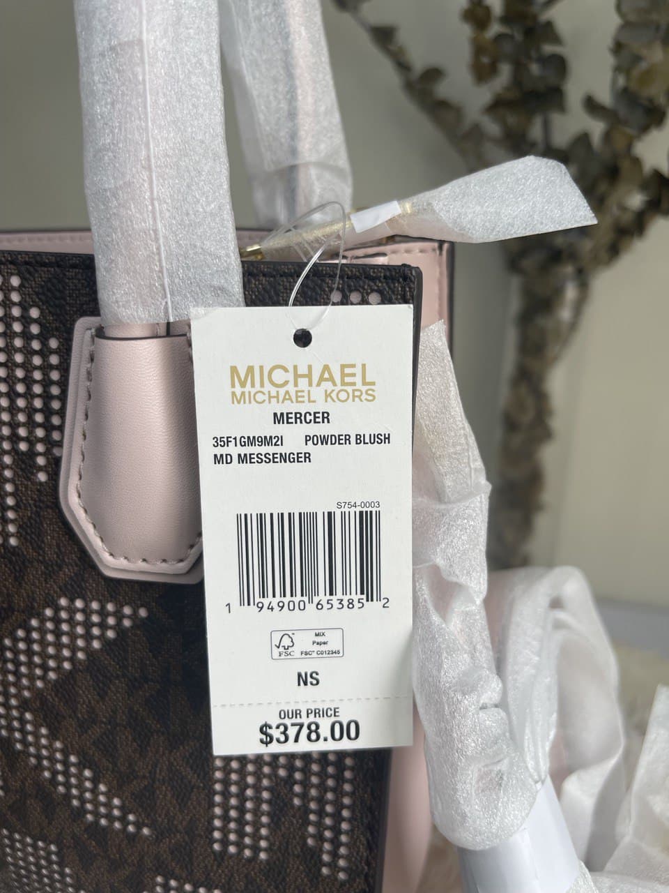 Michael Kors Mercer MD Messenger - Powder Blush