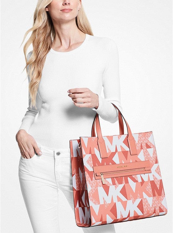 Michael Kors MK Kenly Large Logo Tote Bag - Sherbert Multi Multiple / no  dominant color Size One Size - $199 (60% Off Retail) New With Tags - From  Kash