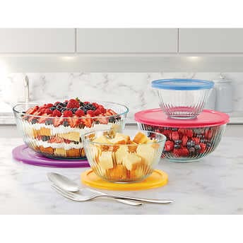 Pyrex Mixing Bowl Set, 8-piece