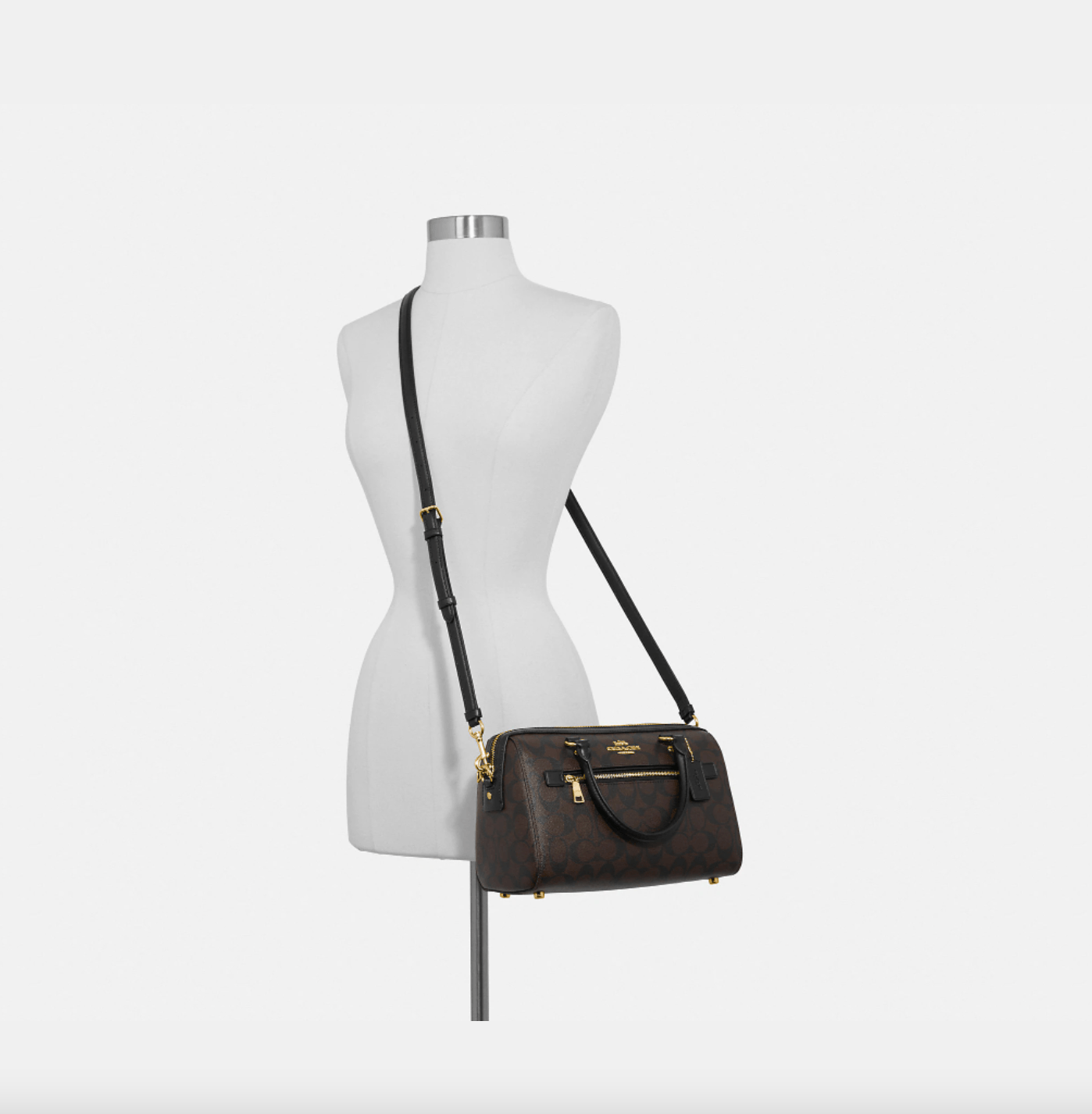 Coach Rowan Satchel In Signature Canvas