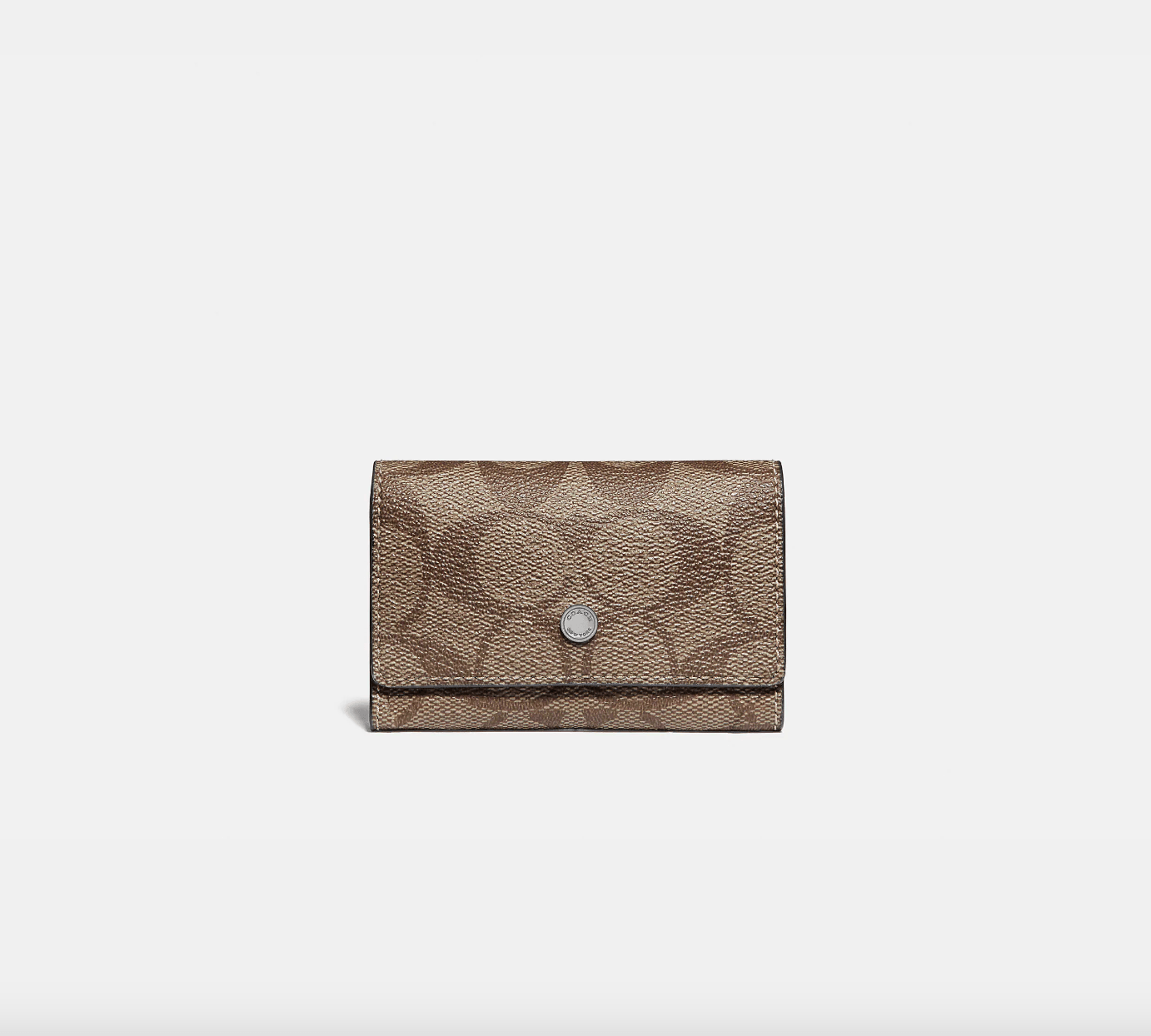 Coach Five Ring Key Case In Signature Canvas