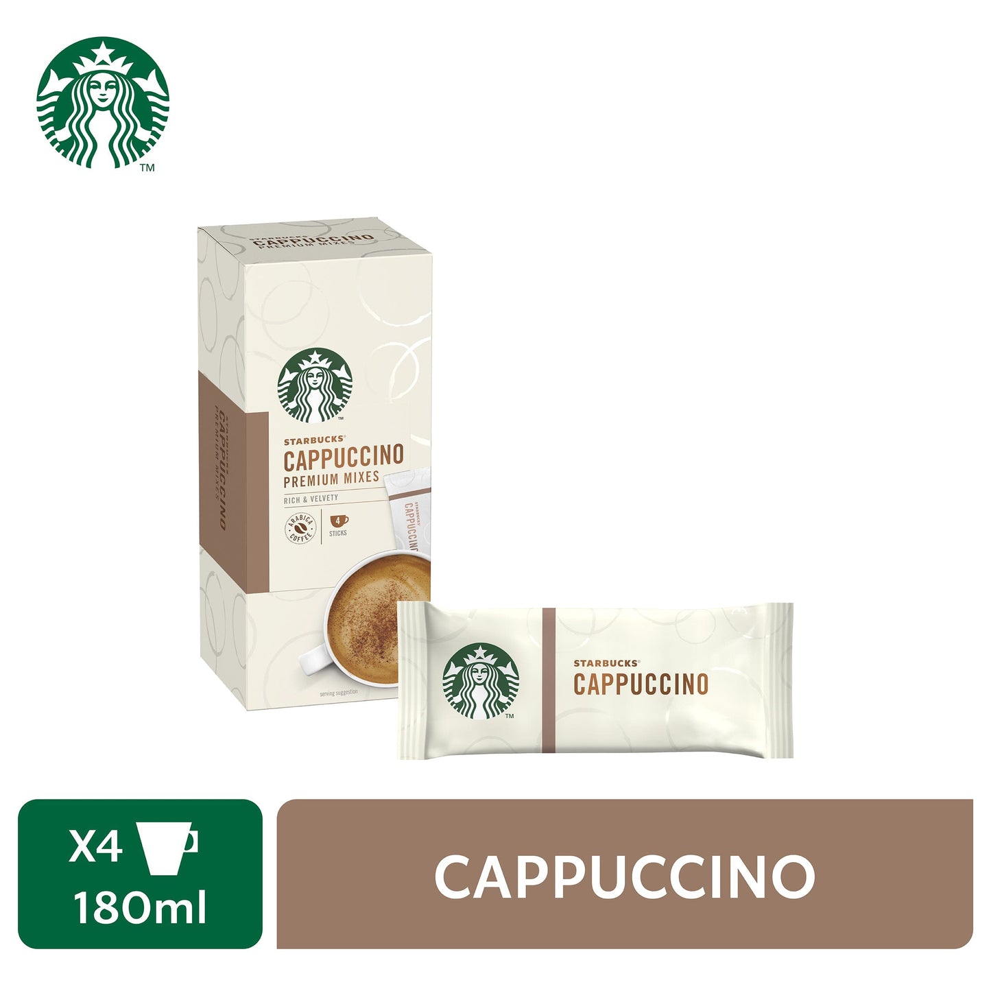 Starbucks® Cappuccino Premium Instant Coffee