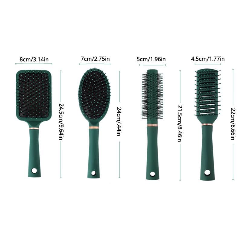 Shunfa Air Cushion Leather Hair Comb - Styling & Massage for Curly Hair - MERRIAHair EssentialMERRIA