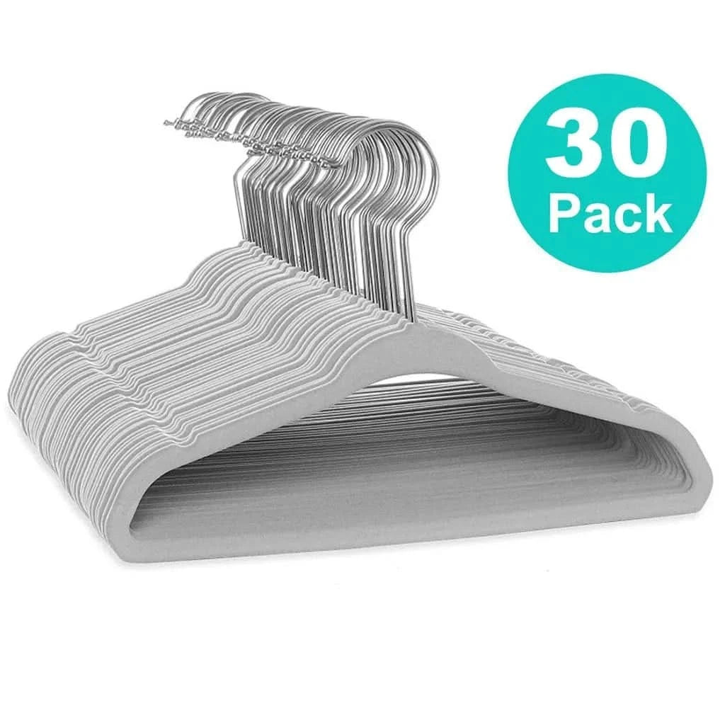30PCS Baby Velvet Non-Slip Hangers - Space-Saving Kids Clothes HangersHangersMERRIA