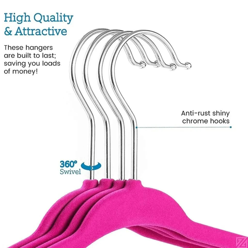 30PCS Baby Velvet Non-Slip Hangers - Space-Saving Kids Clothes HangersHangersMERRIA