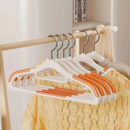 10PCS Heavy Duty Non-Slip Metal Coat Hangers with Round NotchesHangersMERRIA