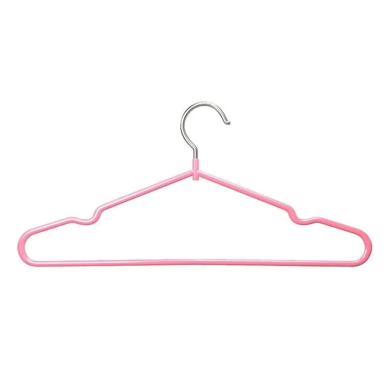 10PCS Heavy Duty Non-Slip Metal Coat Hangers with Round NotchesHangersMERRIA