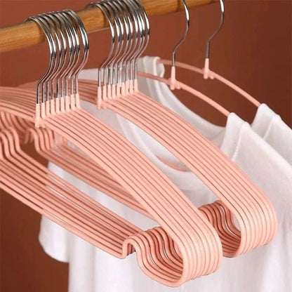 10PCS Non-Slip Arc Clothes Hangers - Space-Saving Drying Racks for Closet OrganizationHangersMERRIA