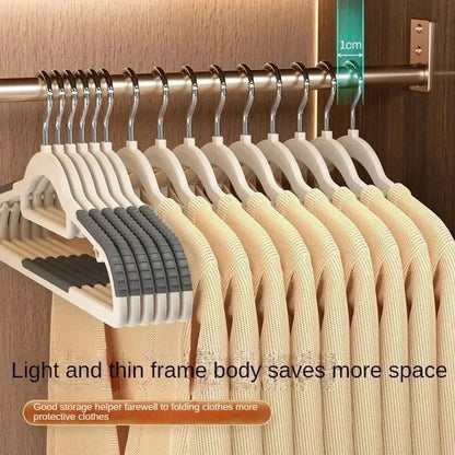 Non-Slip Clothes Hanger Set - 10PCS for Dorm, Bedroom & Closet Organization - MERRIAHangersMERRIA