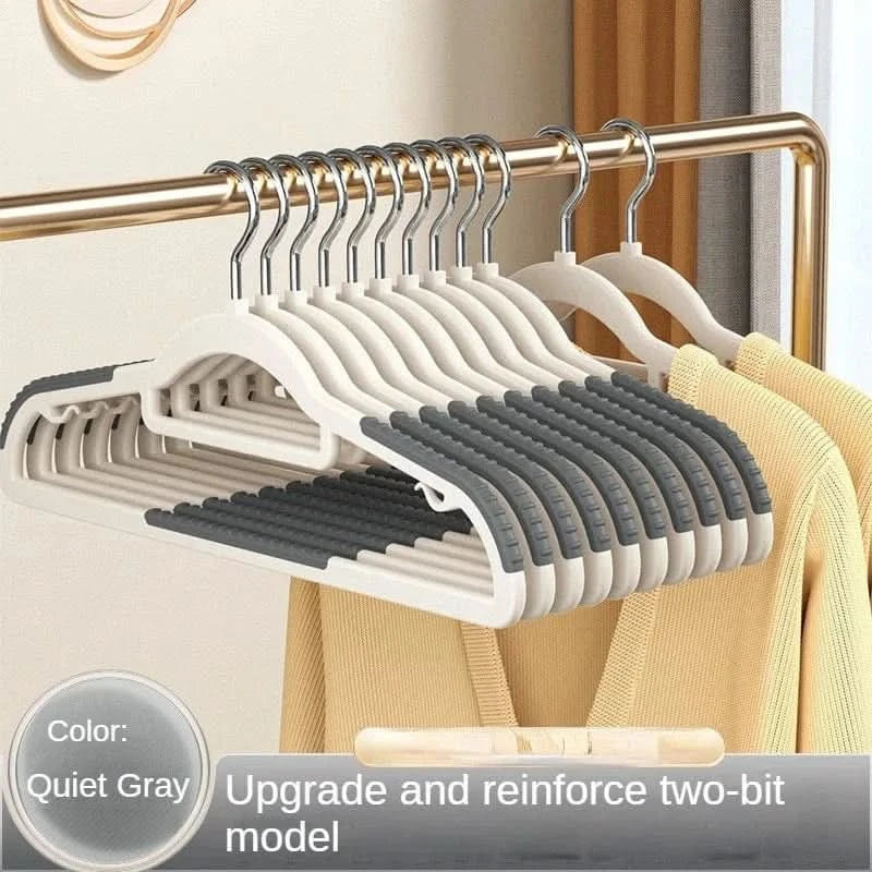 Non-Slip Clothes Hanger Set - 10PCS for Dorm, Bedroom & Closet Organization - MERRIAHangersMERRIA