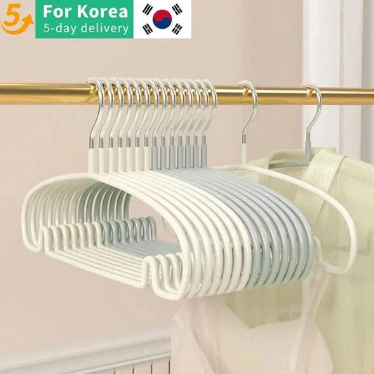 10PCS Non-Slip Clothes Hangers - Space-Saving Solution for Wrinkle-Free Wardrobes - MERRIAHangersMERRIA