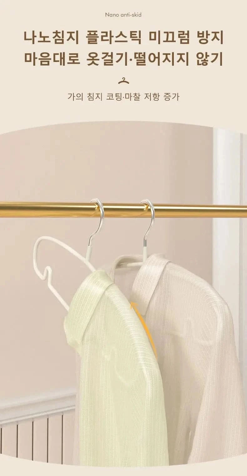 10PCS Non-Slip Clothes Hangers - Space-Saving Solution for Wrinkle-Free Wardrobes - MERRIAHangersMERRIA