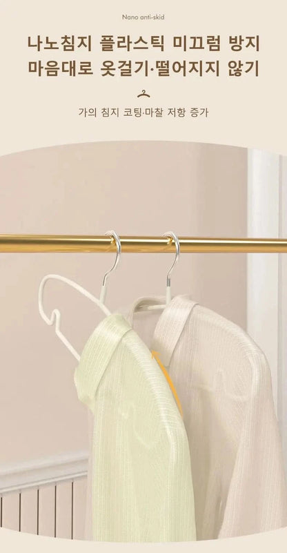10PCS Non-Slip Clothes Hangers - Space-Saving Solution for Wrinkle-Free Wardrobes - MERRIAHangersMERRIA