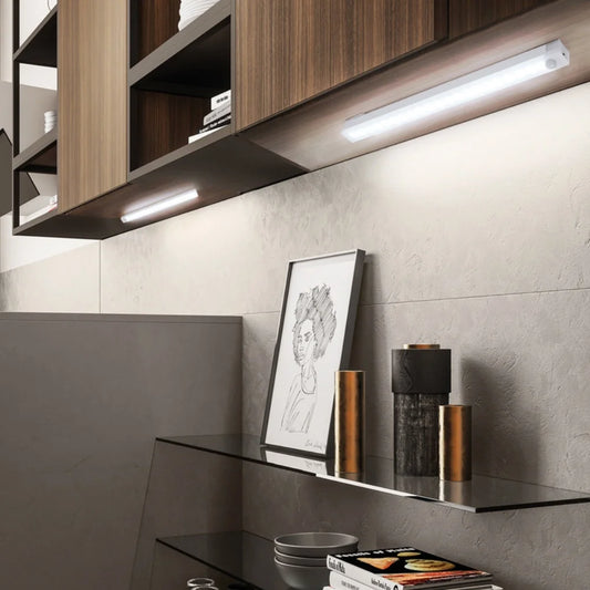 Rechargeable LED Motion Sensor Light – Wireless Night Light with Type-C Charging, Cabinet, Closet, Stair, and Kitchen Backlight